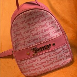 Juicy Couture Light Pink Logo Backpack